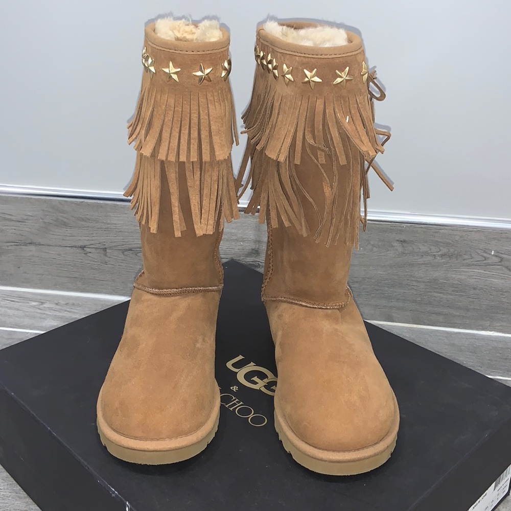 Ugg &Jimmy Choo chestnut boot